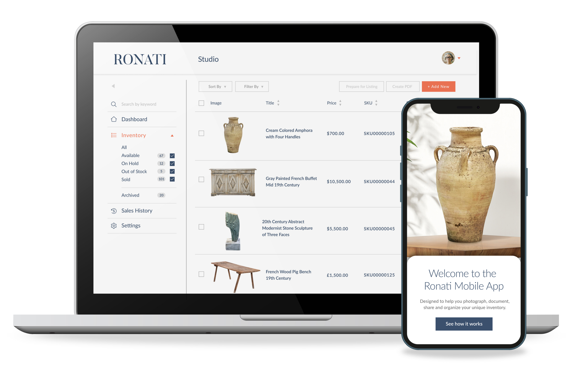Ronati | Unlocking Global Stock of Antique, Vintage & Unique Items